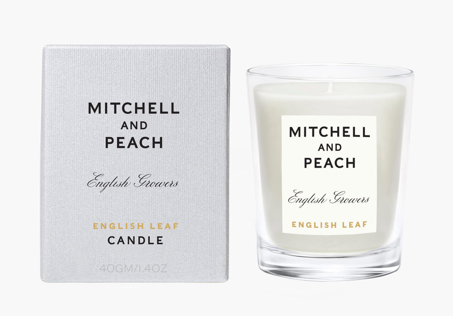 English Leaf Mini Candle – Mitchell and Peach